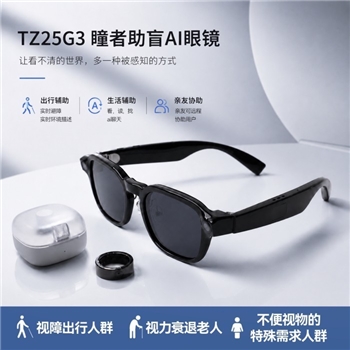 瞳者•助盲AI眼镜（三件套）全新TZ25G3